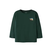 NAME IT Majica NMMOBRIAN modra / temno rjava / svetlo rumena / jelka