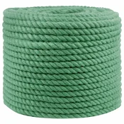 vidaXL Vrv iz jute 14 mm Zelena 100% Tossa jute