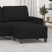 shumee vidaXL Tabure za noge, črne barve, 70x55x41 cm, oblazinjen z mikrovlakni