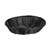 Oval bread basket, plastic, 24 x 20 cm, Black - Kesper