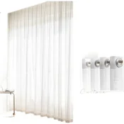 Mercury Home Textiles Zavesa, 300×200cm, Bela