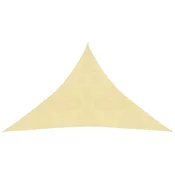 Jedro za zaštitu od sunca 160 g/m2 bež 3,5 x 3,5 x 4,9 m HDPE