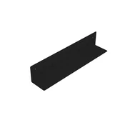 Polica 498x95x95 mm, črna mat - Črna - 498x95x95 mm - Aqualine - 24 - Jeklo - Lepilo - Drugo - Kvadratni - 498 - 95 - 95 - 14