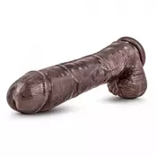 Dr. Skin Mr. Savage dildo z vakuumsko pritrditvijo 11.5, rjav