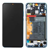 HUAWEI Originalni Huawei Complete Block: LCD zaslon na dotik z vgrajeno baterijo 3340 mAh - modra str. Huawei P30 Lite, (20886326)