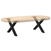 Noge za klub stolic u obliku slova X, 2 kom, crne, 50 x (30-31) cm, celik
