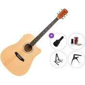 Pasadena PDC-10E Premium SET Natural Elektro-akusticna dreadnought