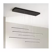 Ondaluce - LED prigušiva luster na sajli GENIUS LED/72W/230V crna