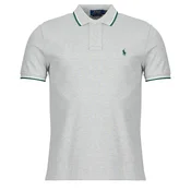 Polo Ralph Lauren POLO COUPE DROITE EN COTON BASIC MESH COL RAYE Siva