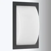 LCD Ivett LED zunanje stensko svetilo v grafitni barvi - Sodobni - grafit, opal - Kovina