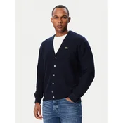 Lacoste Pletena jopica AH9914 Mornarsko modra Regular Fit