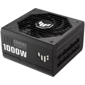 ASUS TUF Gaming 1000W 80 Plus Gold PSU, ATX 3.0 compatible, Fully modular etched cables, Military-grade Certification, Axial-tech fan design, Dual ball fan bearings, protective PCB coating, 10-year warranty - 90YE00S1-B0NA00