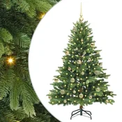 Vidaxl Umestno božično drevo med 150 LED Zelena 150 cm PE in PVC