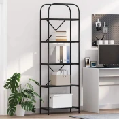 Polica Crni hrast 60 x 30 x 183 cm Konstruirano drvo