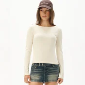 Cropp - Majica z dolgimi rokavi - kremna