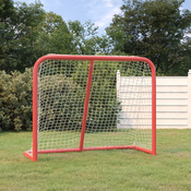vidaXL Gol za hokej crveno-bijeli 183 x 71 x 122 cm od poliestera