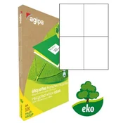 Univerzalne reciklirane etikete 105x148,5 mm Agipa A4 100 listov