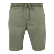 Olive Stretch Twill Joggshorts