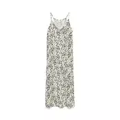 VERO MODA Obleka VMKORA  kremna / črna