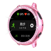TPU gel maska Rhinestone Decor za Samsung Galaxy Watch Active 2 44mm - roza