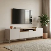 Hanah Home TV komoda Rivoli, 160 cm, pešcar / hrast Sapphire