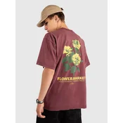 Monet Skateboards Flower Shop Boxy moška majica vintage mahog