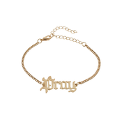 Pray bracelet - gold colors