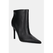 Usnjeni gležnarji Steve Madden Sentinel ženski, črna barva, SM11003451