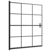 Vidaxl Tuš kabina ESG 116x140 cm črna