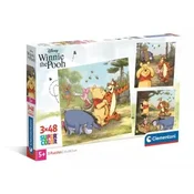 shumee Sestavljanka 3 x 48 kosov. Super barvita. Winnie the Pooh