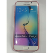 Ultra tanek silikonski ovitek za Samsung Galaxy S6 Edge G925 - pink