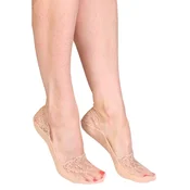 Sokisahtel Nogavice LORETTA floral footies bež