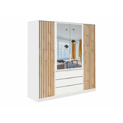 Garderoba Honolulu A140 Bijela, Svijetlo drvo, 200x196x58cm, Porte guardarobaVrata garderobe: Klasicna vrata