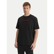 HUGO Majica Gradient 50556667 Črna Regular Fit