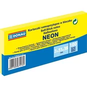 Donau Samolepilna blazinica 51 x 38 mm - neonsko rumena 3 x 100 listov