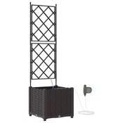 Vrtna saksija Smeda 40 x 40 x 142 cm Plastika