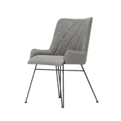 Livin Hill Oblazinjeni stol, 57x92x63 cm, siva