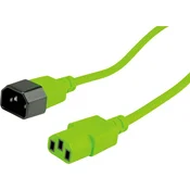 ROLINE Priključni kabel za naprave ROLINE\, IEC 320 C14 - C13\, zelen\, 3 m Roline 19.08.1534 tok priklučni konektor zelena 3.00 m, (20414719)