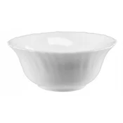 Galicja Okrogla bela skleda za solato 15,5 cm Bianco