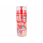 Stor Plastična steklenička z dvojno školjko in bleščicami MICKEY MOUSE, 370ml, 60121