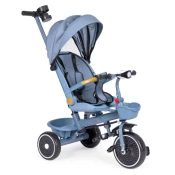 ECOTOYS Tricikl 2u1 sa rotirajućim sedištem i sklopivom tendom, Plavi