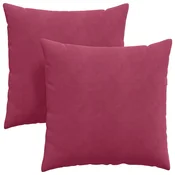 Vidaxl Blazine za kavč 2 szt. Vinorodna rdeča 80 x 80 cm