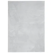 Vidaxl Preproga s kratkimi vlakni mehka pralna siva 160x230 cm