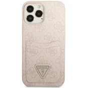Guess GUESS GUHCP13LP4TPP IPHONE 13 PRO / 13 6.1 ROZA/ROZA TRDO OHIŠJE 4G TRIANGLE LOGO CARD SLOT, (21834350)