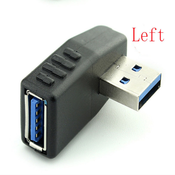 Generic USB moški na ženski USB adapter 3.0 moški na ženski 90-stopinjski stranski podaljšek komolca pod pravim kotom za pretvorbo, (21127570)
