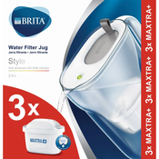 Brita vrc za filtriranje vode Style LED sivi (incl. 3MX+)