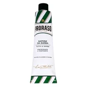 PRORASO Green Shaving Soap In A Tube pena za britje 150 ml poškodovana škatla za moške
