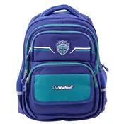 shumee Otroški šolski nahrbtnik s prsnim pasom, temno moder, zelen, 20 l, 38 cm