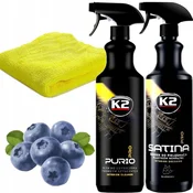 shumee K2 SATINA PURIO 2x1L PRO ČISTILO ZA ČIŠČENJE KOKPITA IN NOTRANJOSTI AVTOMOBILA