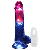 REALROCK - svjetleci vibrator s testisima - 20 cm